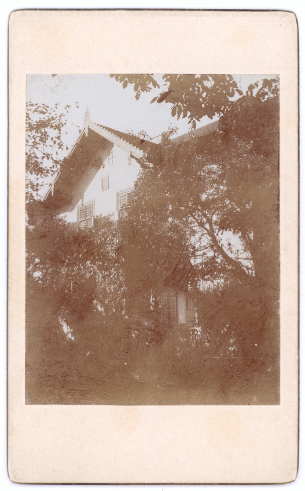 Dům v Liboci, který koupila A. Lauermannová-Mikschová od Julia Zeyera v roce 1881